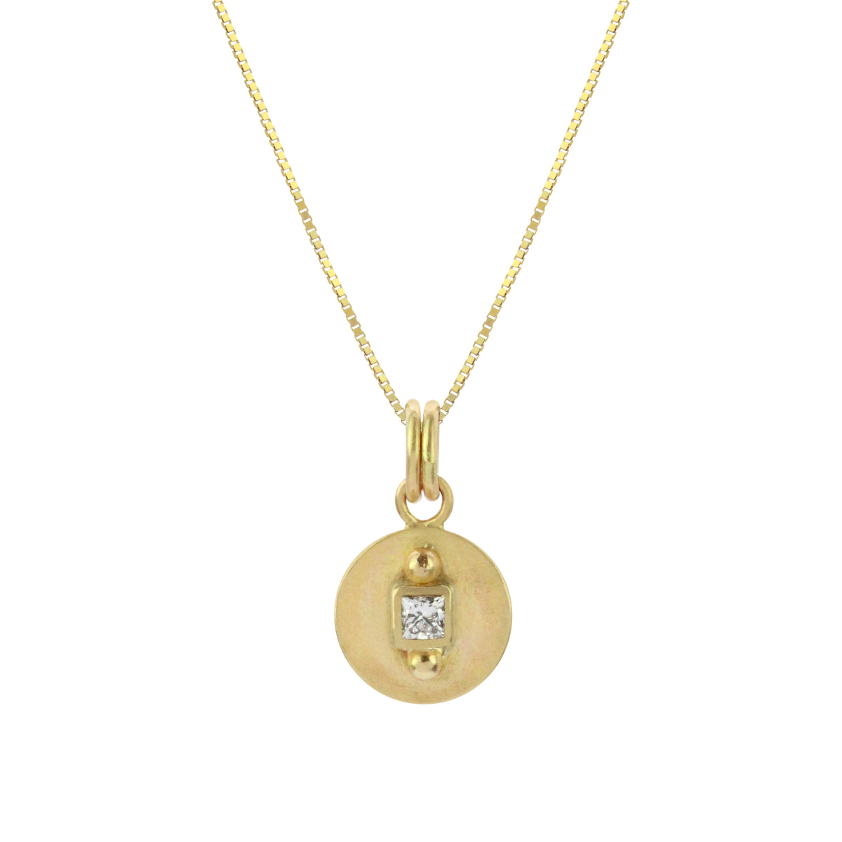 Coin Necklace #5 - Princess Cut