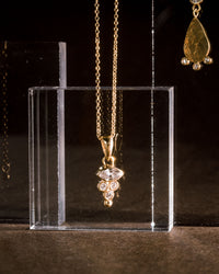 Marquise Tri Diamond Necklace