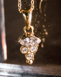 Marquise Tri Diamond Necklace