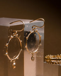 Marquise Dot Drop Earrings