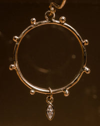 Marquise Dot Drop Earrings