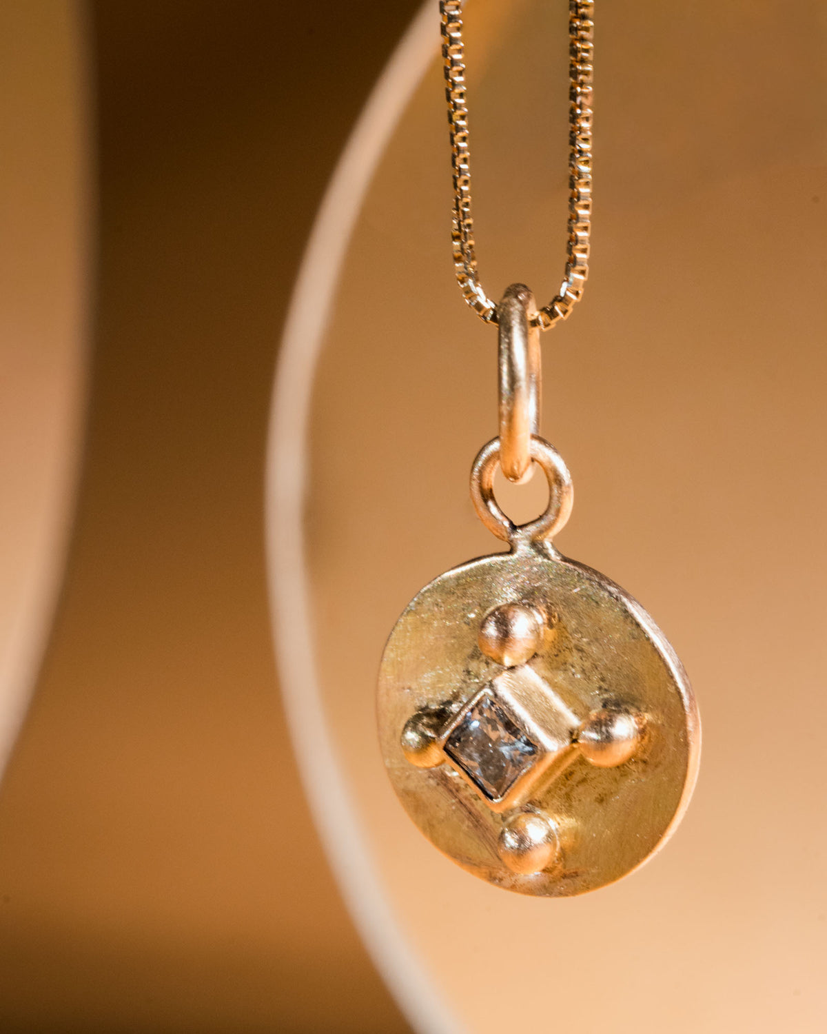 Coin Necklace #3 - Princess Cut