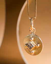 Coin Necklace #3 - Princess Cut