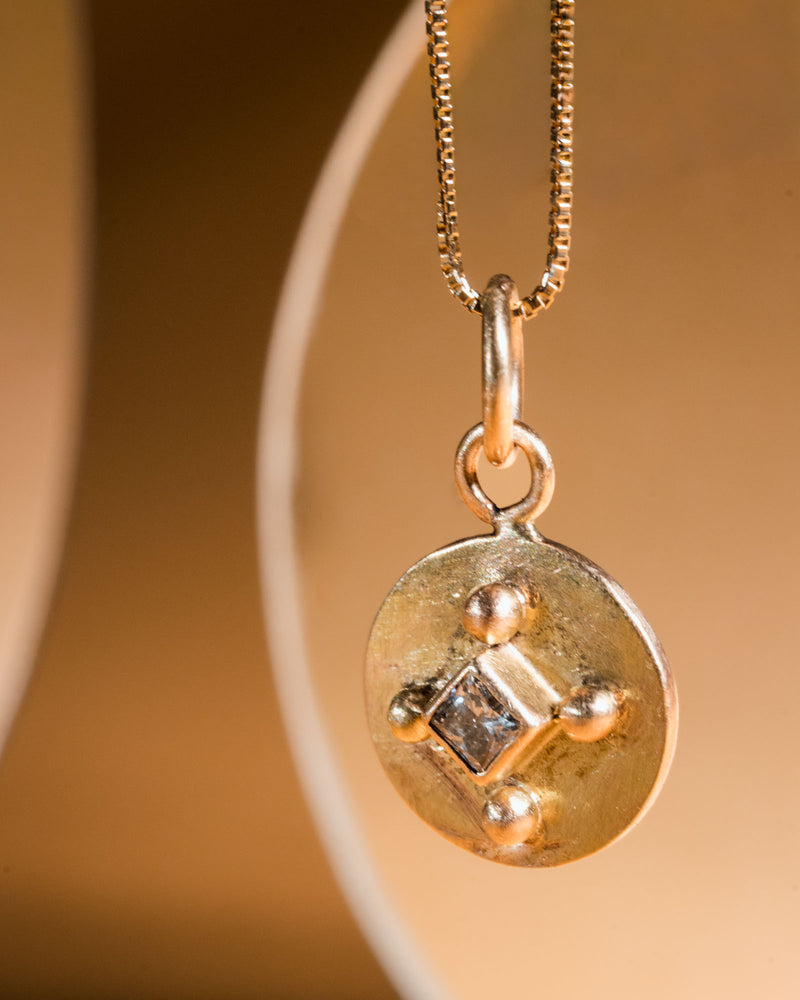 Coin Necklace #3 - Princess Cut