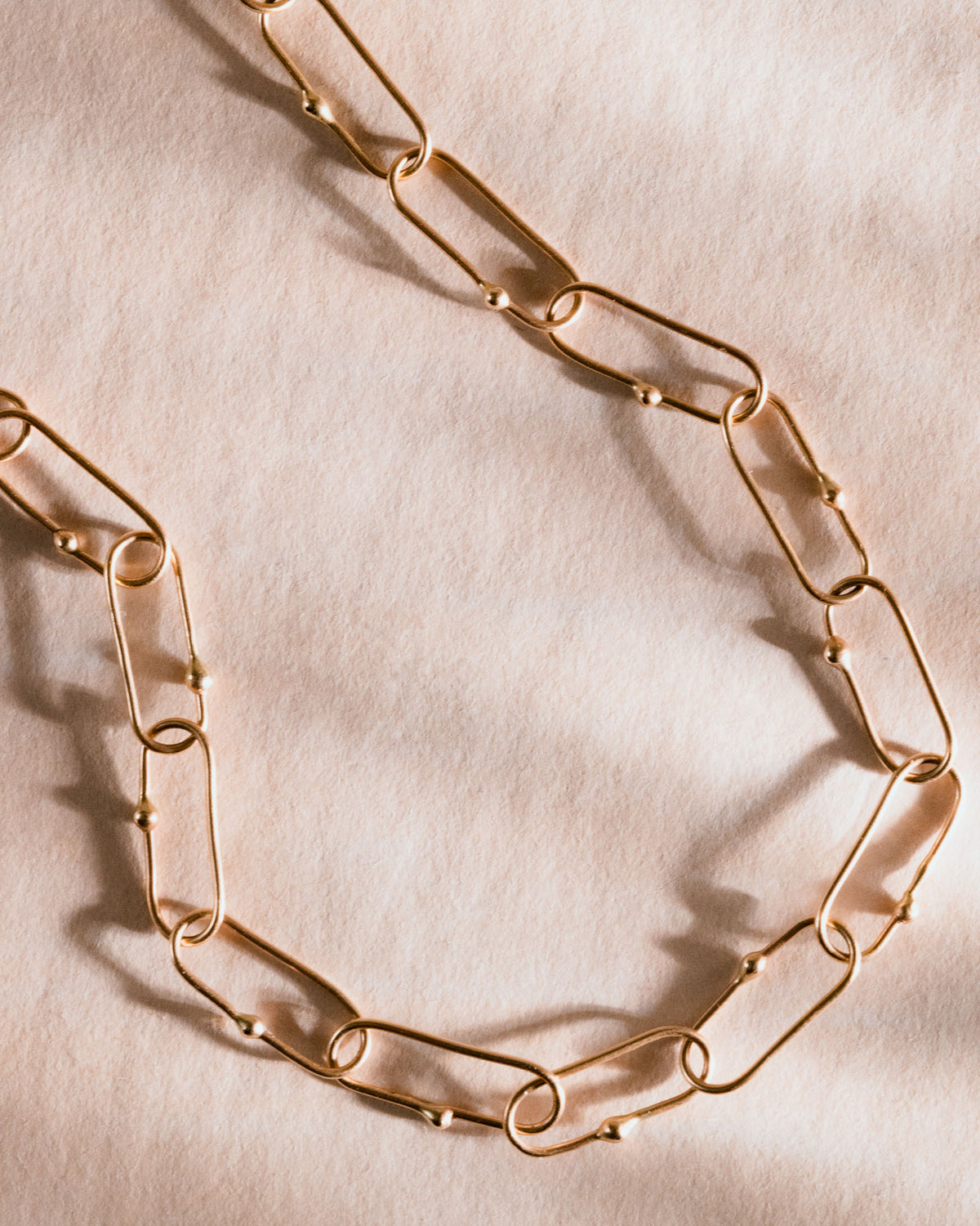 Dotted Chain Necklace - Thin