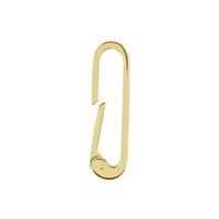 14k Elongated Charm Holder