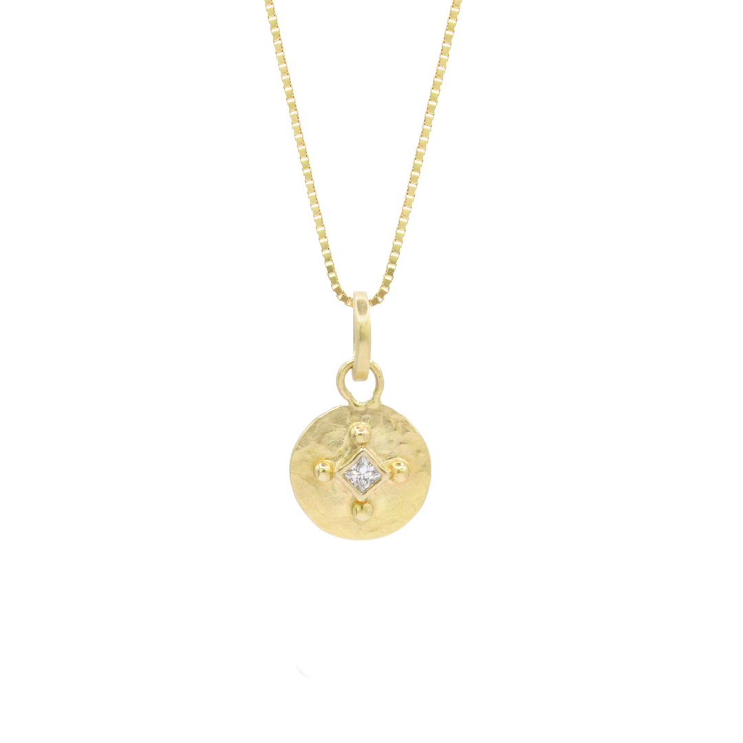 Coin Necklace #3 - Princess Cut