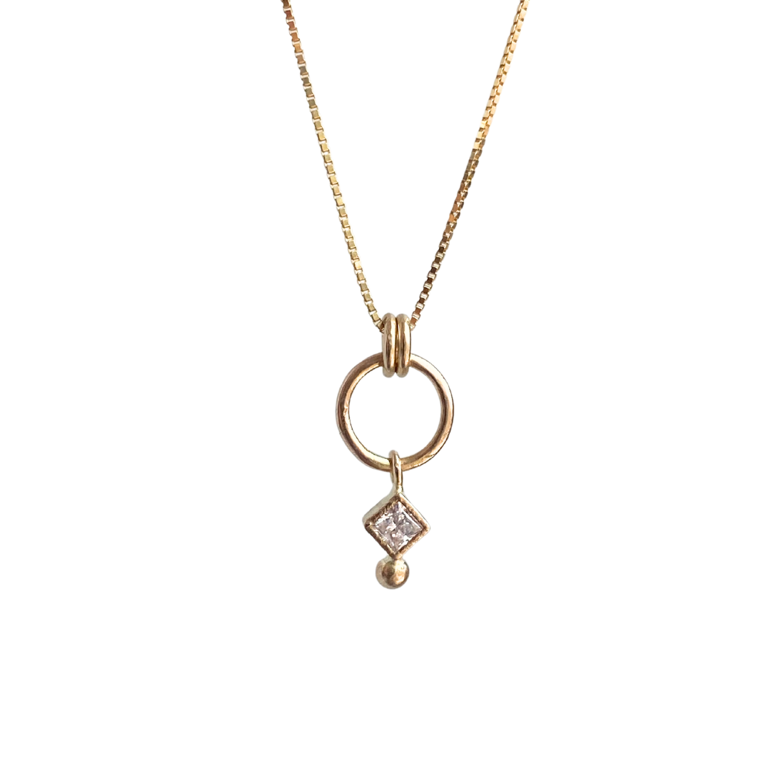 Shapes Necklace #5 - Princess Cut