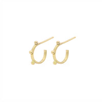 Triple Dot Huggie Earrings