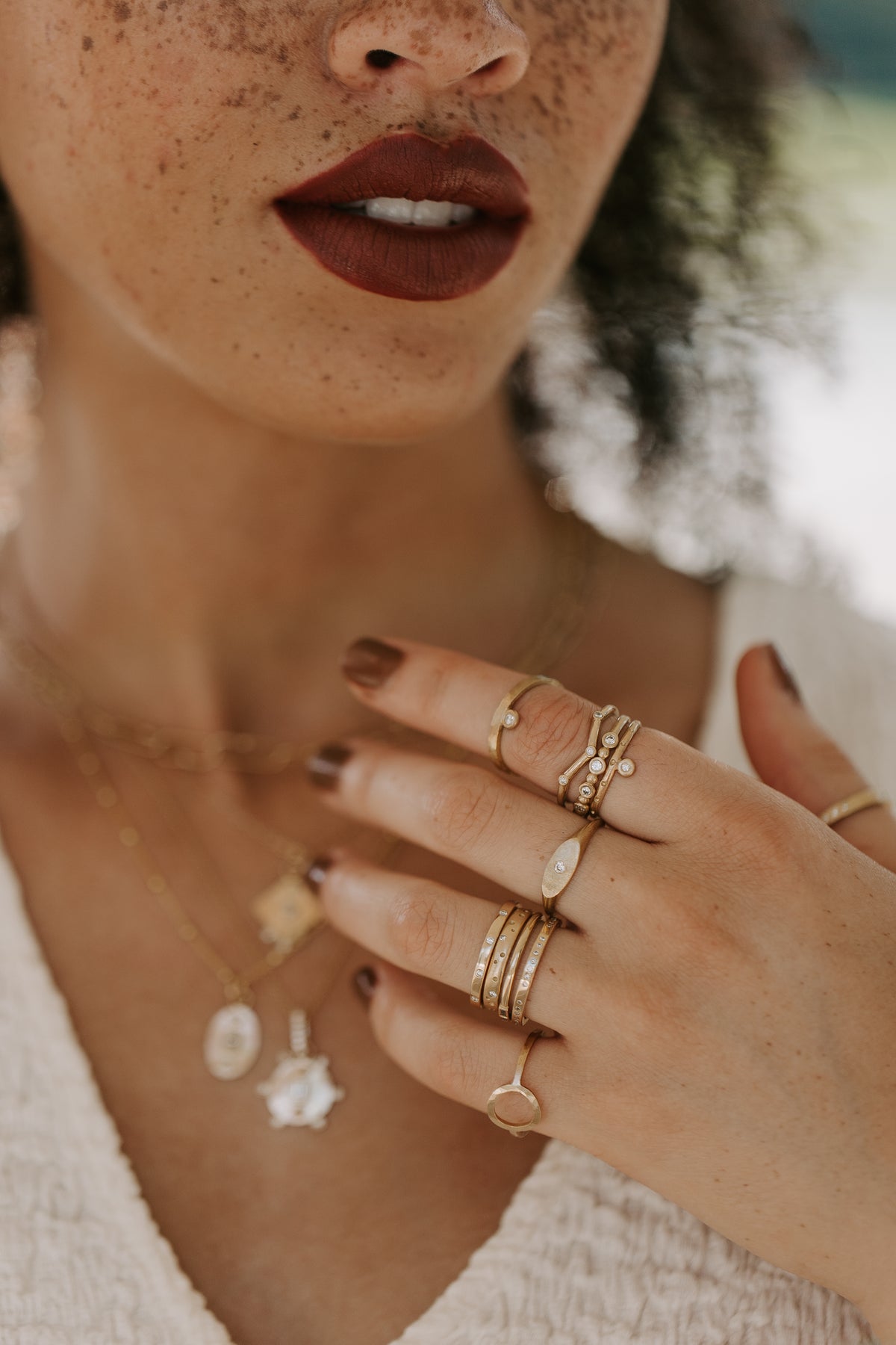 Oval Diamond Signet
