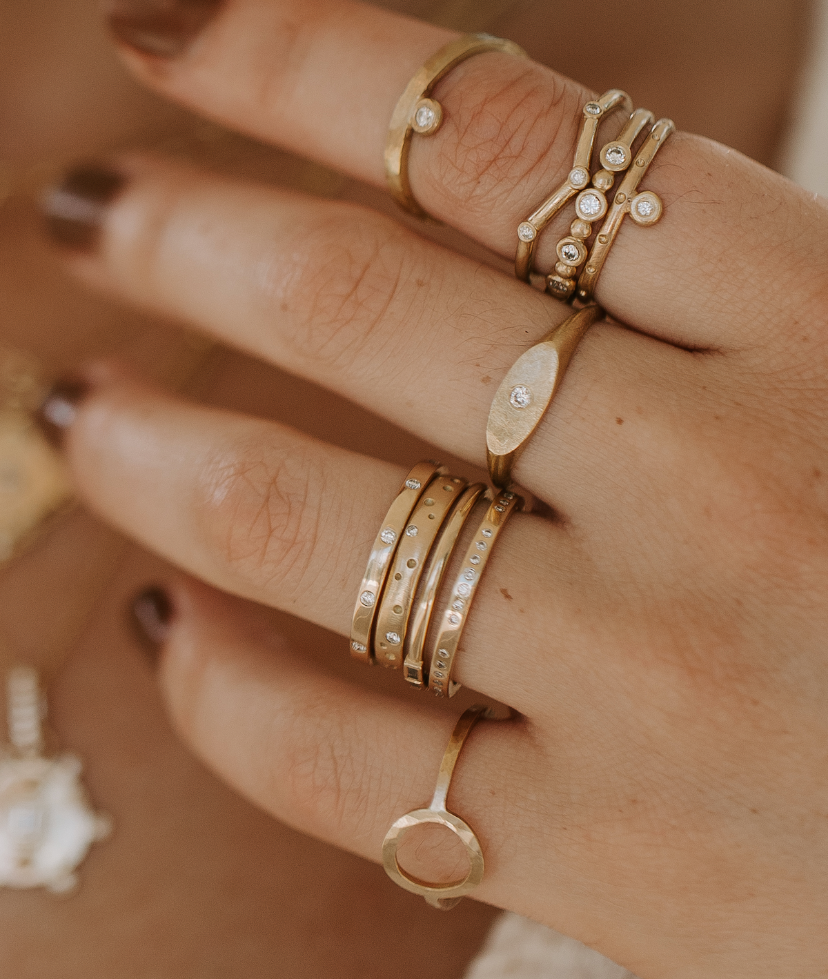 Diamond Dot Ring