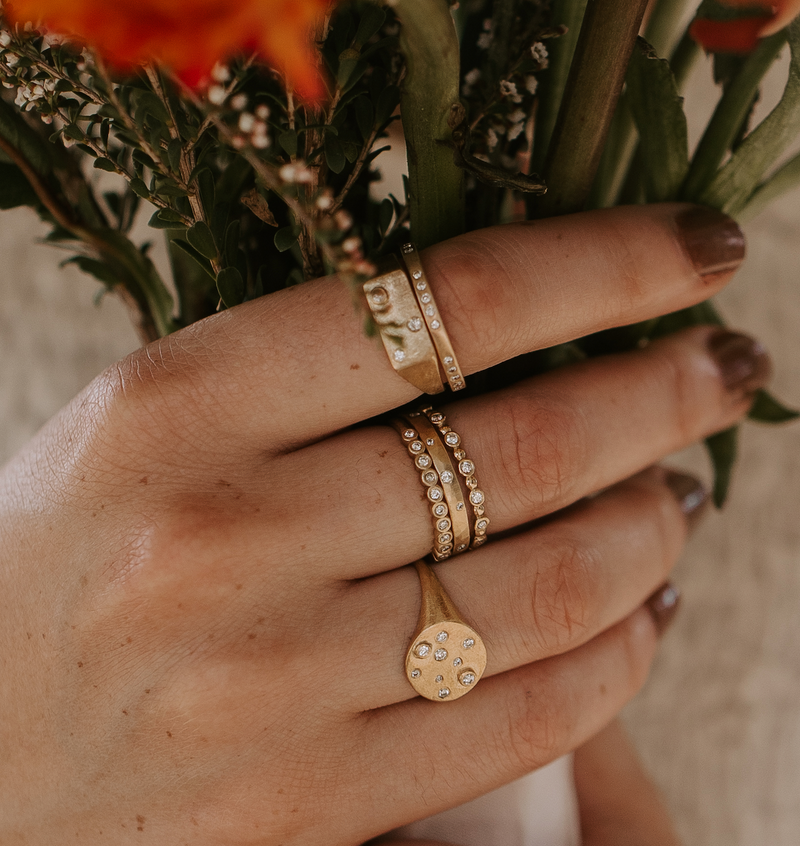 5 Diamond Infinity Ring