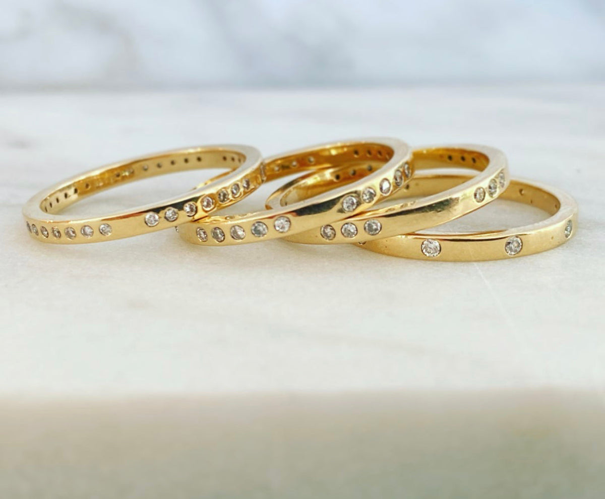 5 Diamond Infinity Ring
